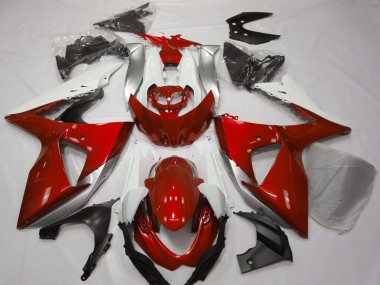 Buy 2009-2016 White Silver Red Suzuki GSXR 1000 Motorcycle Fairings UK