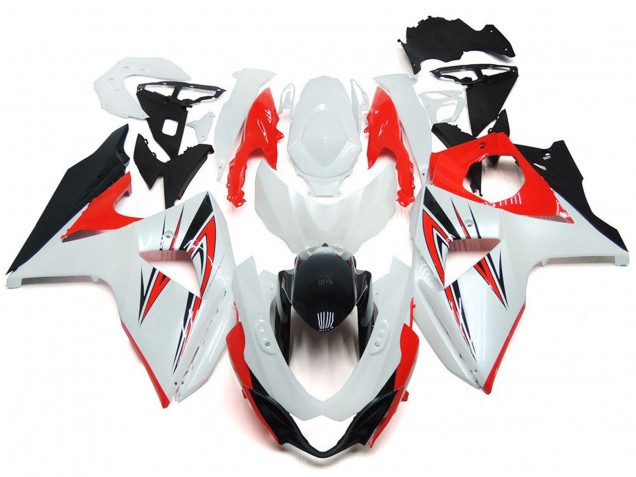 2009-2016 White Red Black Suzuki GSXR 1000 Motorcycle Fairing UK