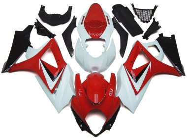 Buy 2007-2008 White Red Black OEM Style Suzuki GSXR 1000 Motorcycle Fairings UK