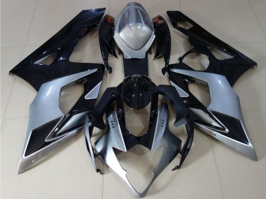 Buy 2005-2006 Glossy Black Silver Suzuki GSXR 1000 Motorcycle Fairings UK