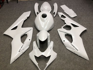 Buy 2005-2006 Glossy White Plain Suzuki GSXR 1000 Motorcycle Fairings UK