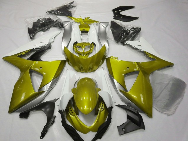 2009-2016 White Yellow Suzuki GSXR 1000 Motorcycle Fairings UK