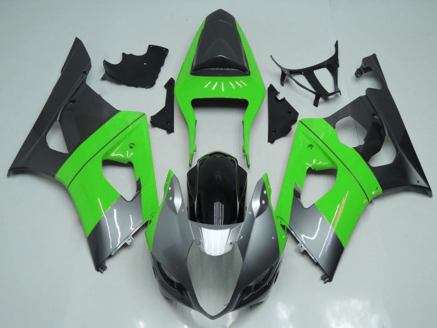 2003-2004 Green Silver Black Suzuki GSXR 1000 Motorcycle Fairings UK