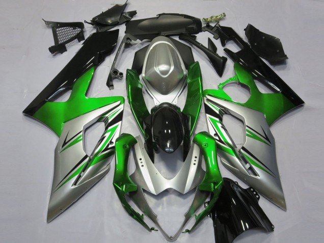 2005-2006 Green Silver Black Suzuki GSXR 1000 Motorcycle Fairings UK