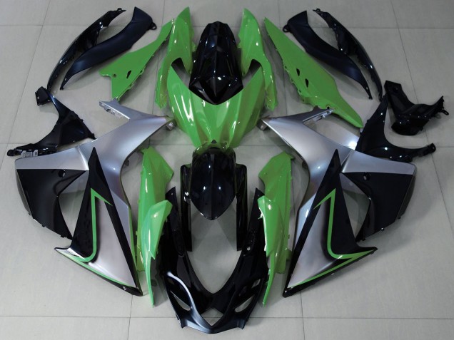 2009-2016 Green Silver Black Suzuki GSXR 1000 Motorcycle Fairings UK