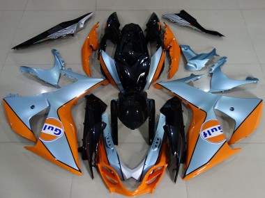 Buy 2009-2016 Light Blue Orange Black Gulf Suzuki GSXR 1000 Motorcycle Fairings UK