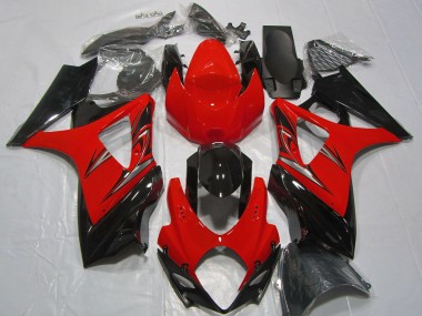 Buy 2007-2008 Red Glossy Black Suzuki GSXR 1000 Motorcycle Fairings UK
