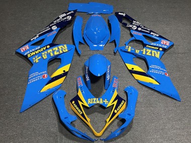 Buy 2005-2006 Blue Yellow Black Rizla Suzuki GSXR 1000 Motorcycle Fairings UK