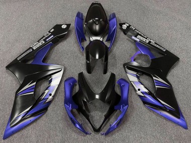 Buy 2005-2006 Matte Black Blue Suzuki GSXR 1000 Motorcycle Fairings UK