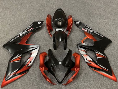Buy 2005-2006 Matte Black Orange Suzuki GSXR 1000 Motorcycle Fairings UK