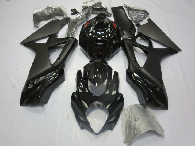 2007-2008 Glossy Black Matte Black Suzuki GSXR 1000 Motorcycle Fairings UK