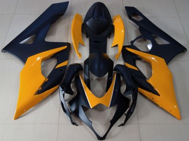 Buy 2005-2006 Matte Black Light Orange Suzuki GSXR 1000 Motorcycle Fairings UK