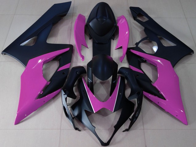 2005-2006 Matte Black Pink Suzuki GSXR 1000 Motorcycle Fairings UK