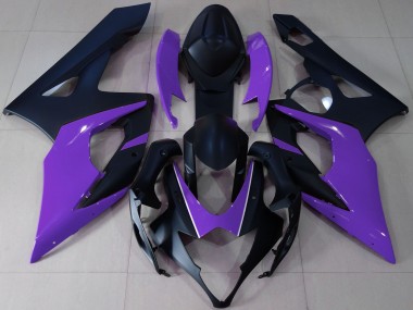 Buy 2005-2006 Matte Black Purple Suzuki GSXR 1000 Motorcycle Fairings UK