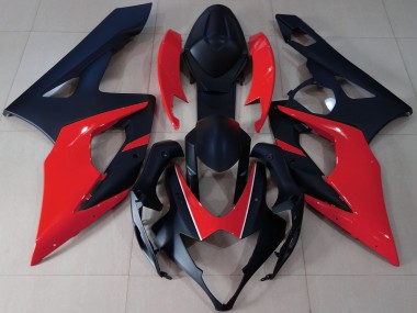 Buy 2005-2006 Matte Black Red Suzuki GSXR 1000 Motorcycle Fairings UK