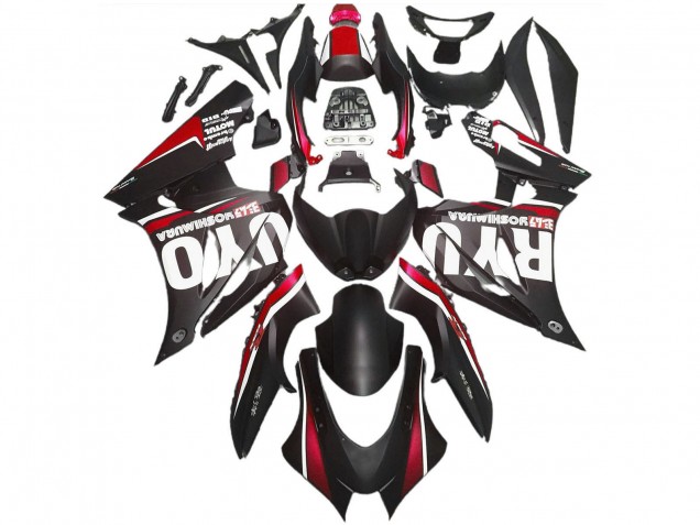 2017-2025 Matte Black Red Suzuki GSXR 1000 Abs Motorcycle Fairings UK