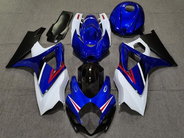 2007-2008 White Blue Red Black OEM Style Suzuki GSXR 1000 Motorcycle Fairings UK