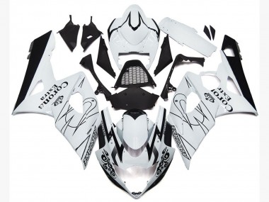 Buy 2005-2006 White Black Corona OEM Style Suzuki GSXR 1000 Motorcycle Fairings UK