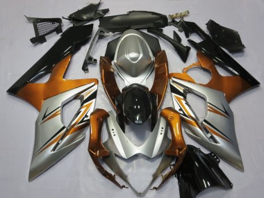 Buy 2005-2006 Orange Silver Glossy Black Suzuki GSXR 1000 Motorcycle Fairings UK
