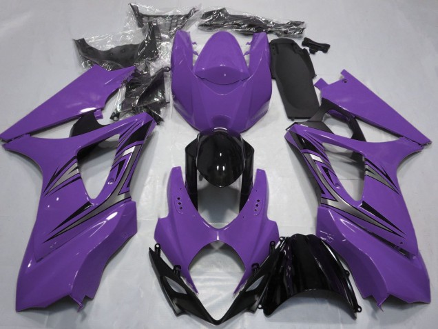 2007-2008 Purple Glossy Black OEM Style Suzuki GSXR 1000 Motorcycle Fairings UK