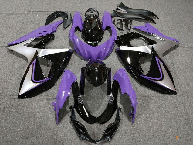 2009-2016 Purple Silver Black Suzuki GSXR 1000 Motorcycle Fairings UK