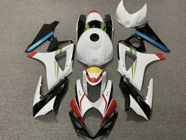 Buy 2007-2008 White Red Yellow Blue Black Racing Suzuki GSXR 1000 Motorcycle Fairings UK