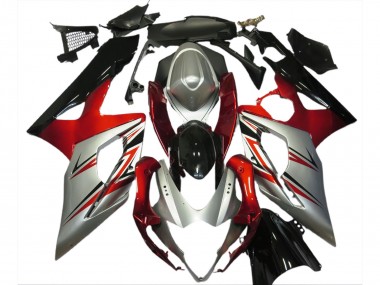 Buy 2005-2006 Red Silver Black Suzuki GSXR 1000 Motorcycle Fairings UK