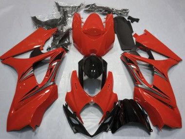 Buy 2007-2008 Red Glossy Black OEM Style Suzuki GSXR 1000 Motorcycle Fairings UK