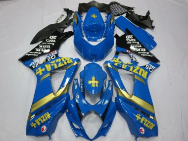 Buy 2007-2008 Blue Gold Black Rizla Suzuki GSXR 1000 Motorcycle Fairings UK