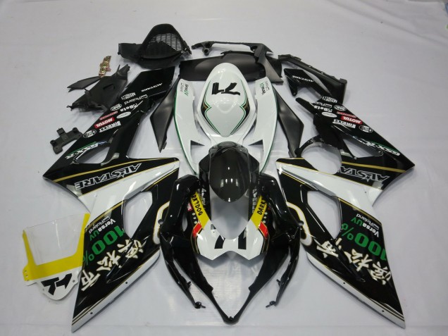 2005-2006 White Black Yellow Red GREEN RockStar Suzuki GSXR 1000 Motorcycle Fairings UK