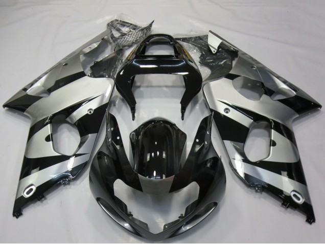 2000-2002 Silver Glossy Black Suzuki GSXR 1000 Motorcycle Fairings UK