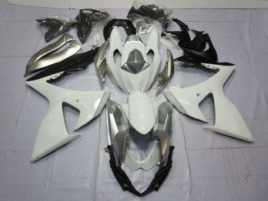 Buy 2009-2016 White Silver Suzuki GSXR 1000 Motorcycle Fairings UK