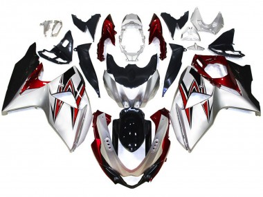 Buy 2009-2016 Silver Red Black Suzuki GSXR 1000 Motorcycle Fairings UK