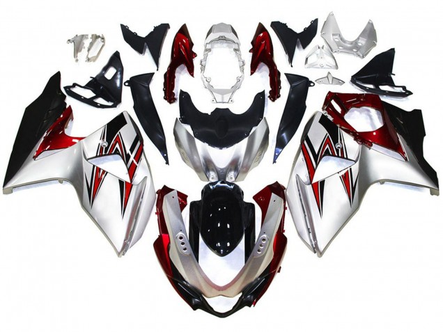 2009-2016 Silver Red Black Suzuki GSXR 1000 Motorcycle Fairings UK
