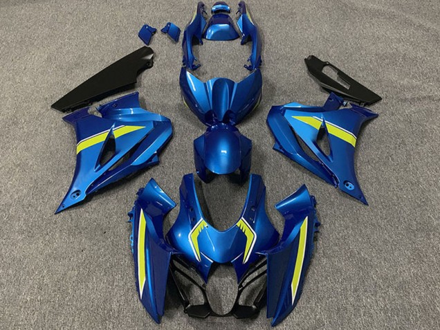 2017-2025 Blue Yellow Style Suzuki GSXR 1000 Motorcycle Fairings UK