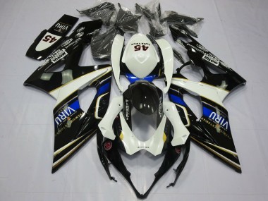 Buy 2005-2006 White Blue Black Yellow Viru Suzuki GSXR 1000 Motorcycle Fairings UK