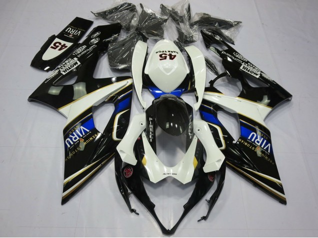 2005-2006 White Blue Black Yellow Viru Suzuki GSXR 1000 Motorcycle Fairings UK