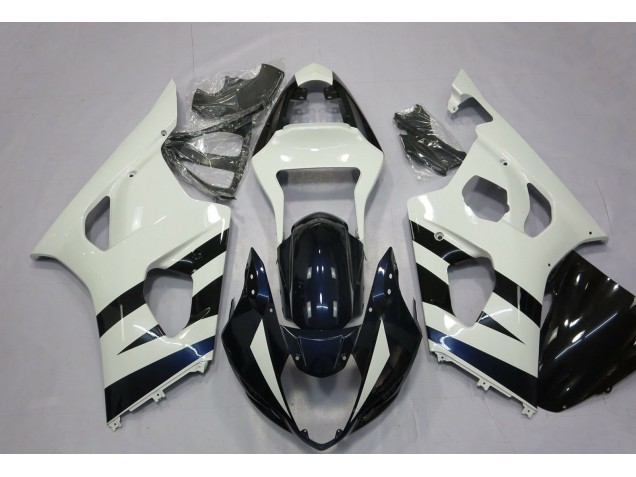 2003-2004 White Glossy Black Suzuki GSXR 1000 Motorcycle Fairings UK