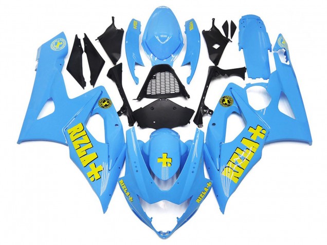 2005-2006 Blue Yellow Rizla Suzuki GSXR 1000 Motorcycle Fairings UK
