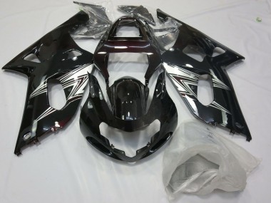 Buy 2001-2003 Glossy Black Silver White Suzuki GSXR 600 / GSXR 750 Motorcycle Fairings UK