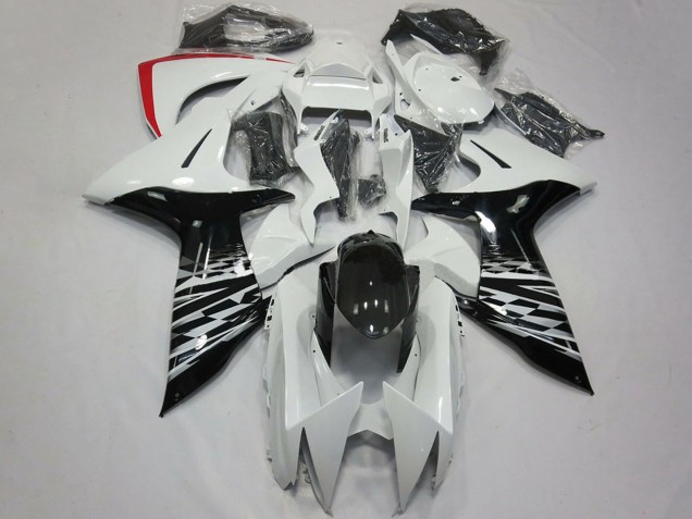 2011-2024 White Glossy Black Red Suzuki GSXR 600 / GSXR 750 Motorcycle Fairings UK