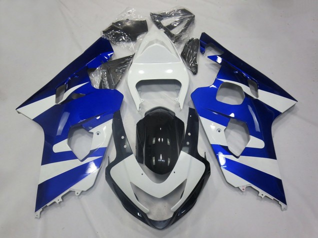 2004-2005 White Blue Black OEM Style Suzuki GSXR 600 / GSXR 750 Motorcycle Fairings UK