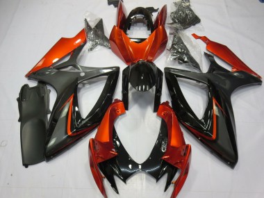 Buy 2006-2007 Burnt Orange Grey Glossy Black Suzuki GSXR 600 / GSXR 750 Motorcycle Fairings UK