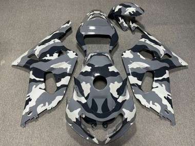 Buy 2001-2003 Grey Black White Camouflage Suzuki GSXR 600 / GSXR 750 Motorcycle Fairings UK