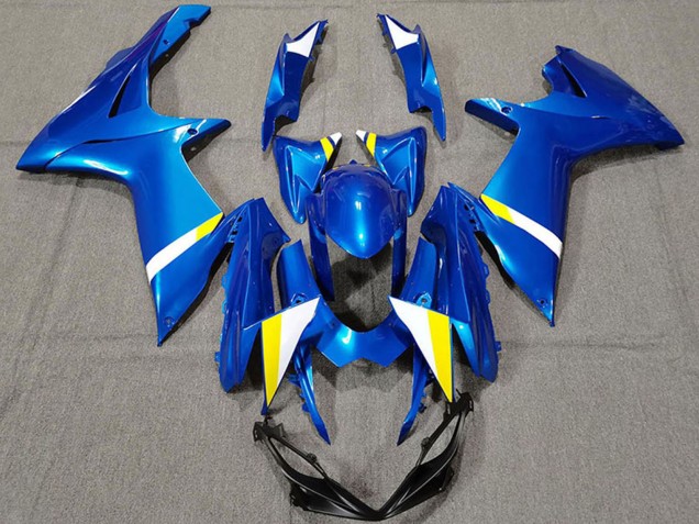 2011-2024 Blue White Yellow Suzuki GSXR 600 / GSXR 750 Motorcycle Fairings UK