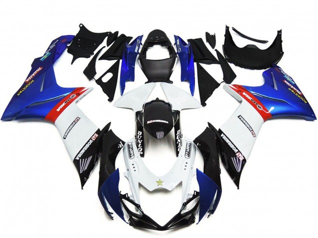 2011-2024 Blue White Red Suzuki GSXR 600 / GSXR 750 Abs Motorcycle Fairings UK