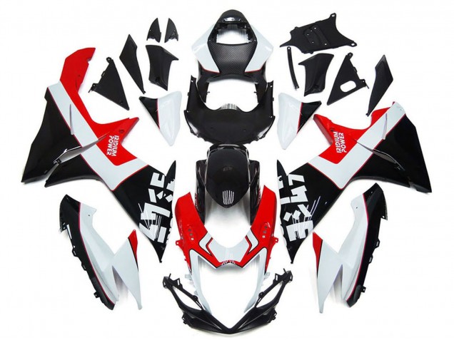 2011-2024 White Red Glossy Black Suzuki GSXR 600 / GSXR 750 Motorcycle Fairings UK
