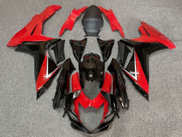 2011-2024 Red Glossy Black Suzuki GSXR 600 / GSXR 750 Abs Motorcycle Fairing UK