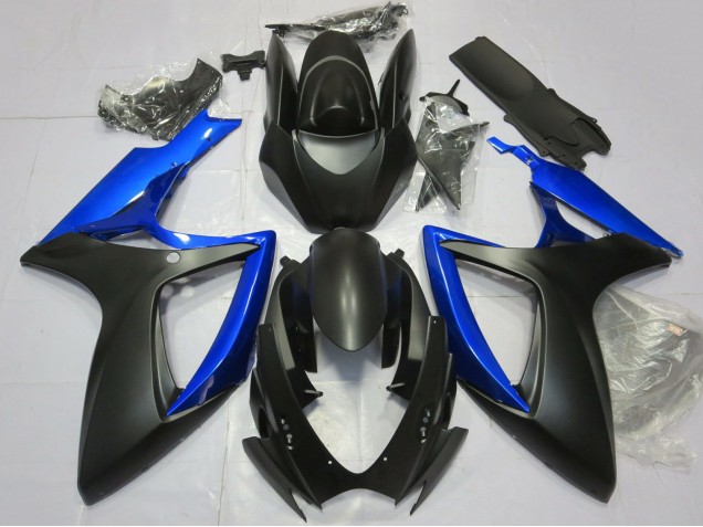 2006-2007 Blue Matte Black Suzuki GSXR 600 / GSXR 750 Motorcycle Fairing UK