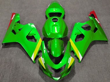 Buy 2004-2005 Green Yellow White Suzuki GSXR 600 / GSXR 750 Motorcycle Fairings UK